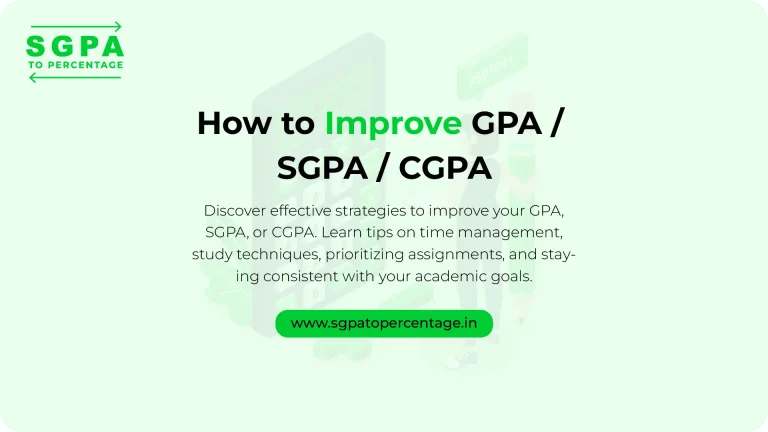 improve gpa / sgpa / cgpa