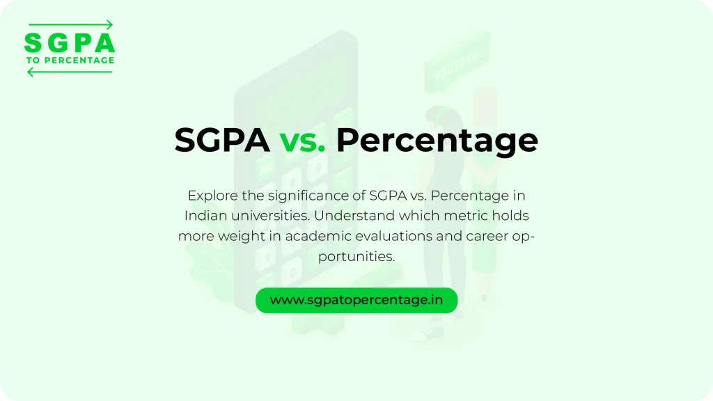 SGPA vs. Percentage